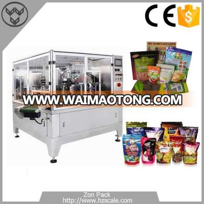 Doypack Packaging Machine, Stand Up Zipper Pouch Rotary Packing Machine (ZH-GD8-200)